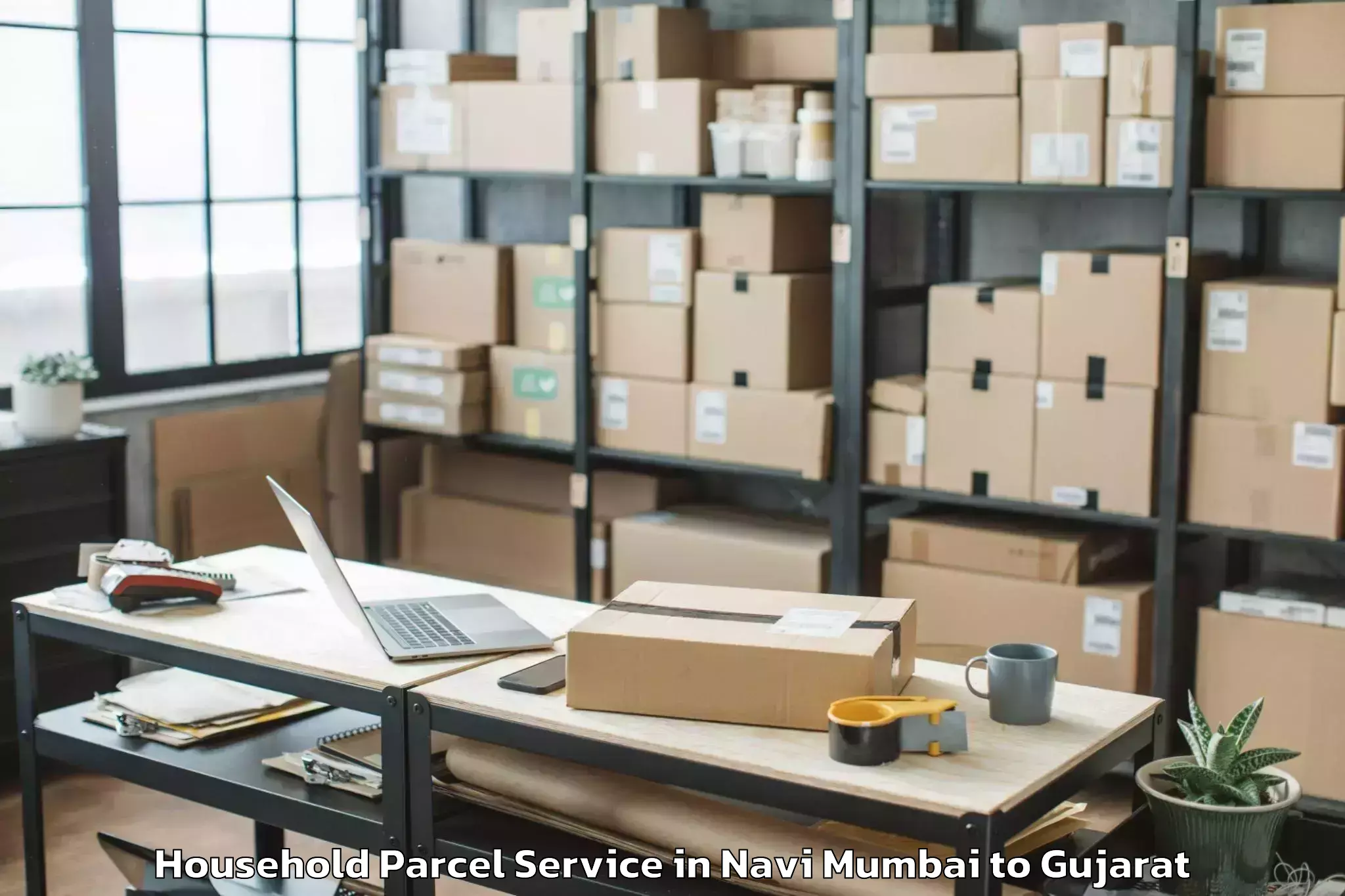 Book Navi Mumbai to Sachin Household Parcel